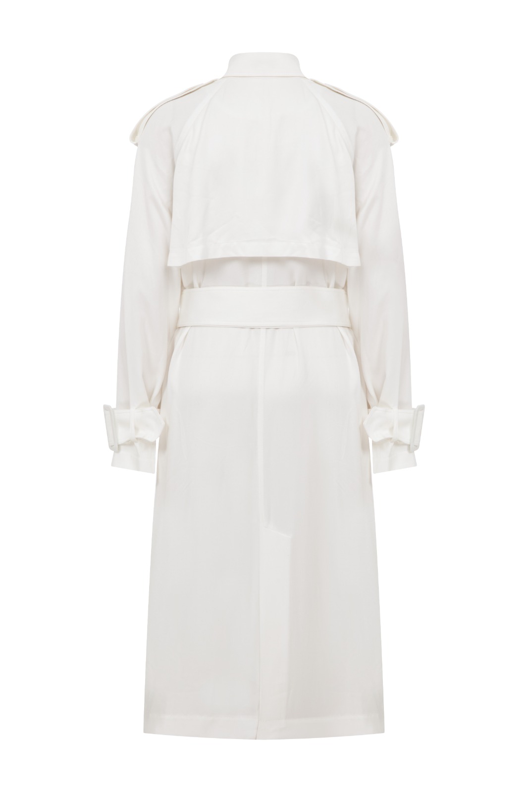 IRISA Tencel White Trench Coat